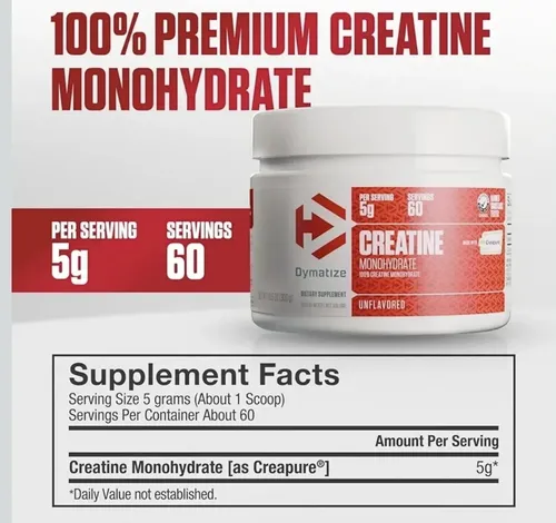 Creatina Dymatize 60 BACK